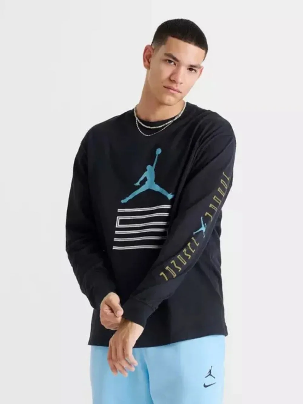 Men's Jordan Brooklyn AJ11 Jumpman Long-Sleeve T-Shirt Tee - Black IM6507-010